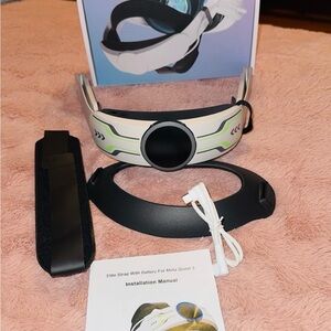 Advanced VR Headset Strap for Meta Quest 3 - Black and White